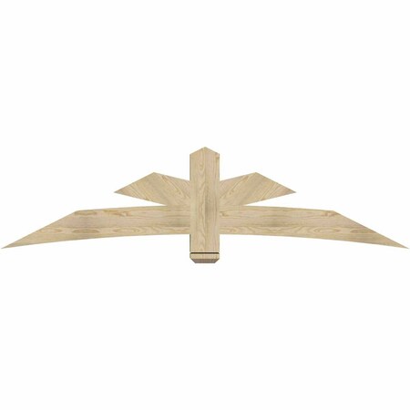 Ekena Millwork Alberta Rough Sawn Timber Gable Bracket, Douglas Fir, 84"W x 21"H x 6"D x 6"F, 6/12 Pitch GBW084X21X0606ALB00RDF